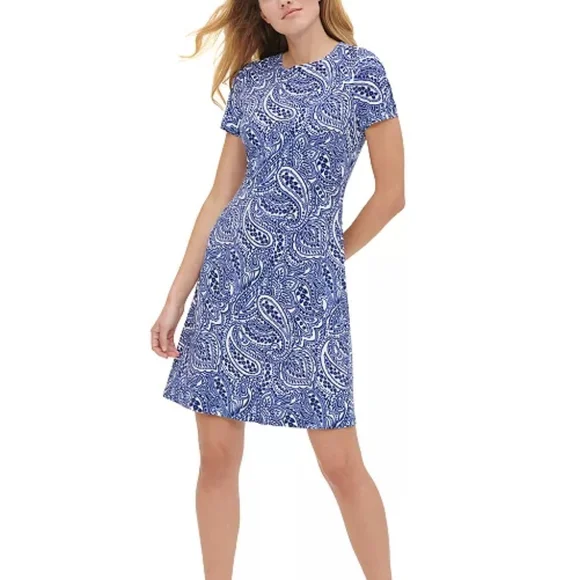 princess polly baby blue dress Tommy Hilfiger | Dresses | Tommy Hilfiger Blue Atlas Paisley Print Dress